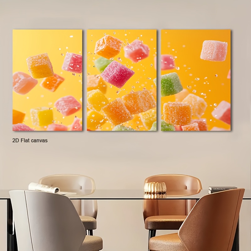 Canvas Wrap Ready - Çerçevesiz Kanvas 3 Parça Yüzen Şekerleme