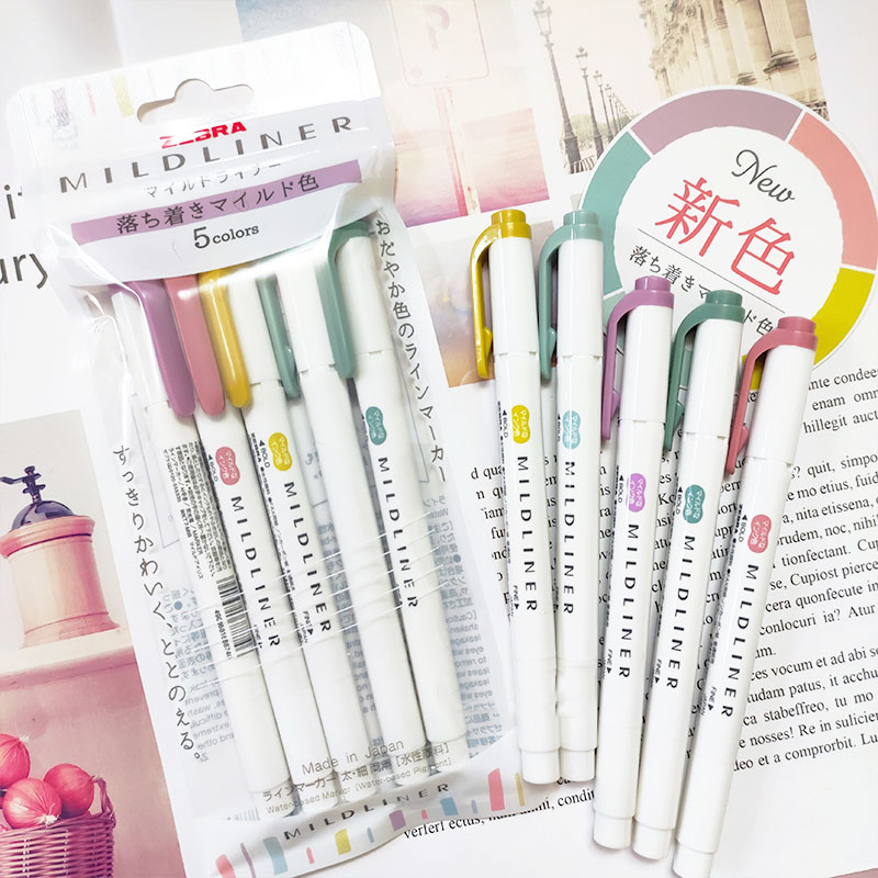 Copic Marker Sketch - YENI zebra mildliner vurgulayıcı İşaretleyiciler, WKT7
