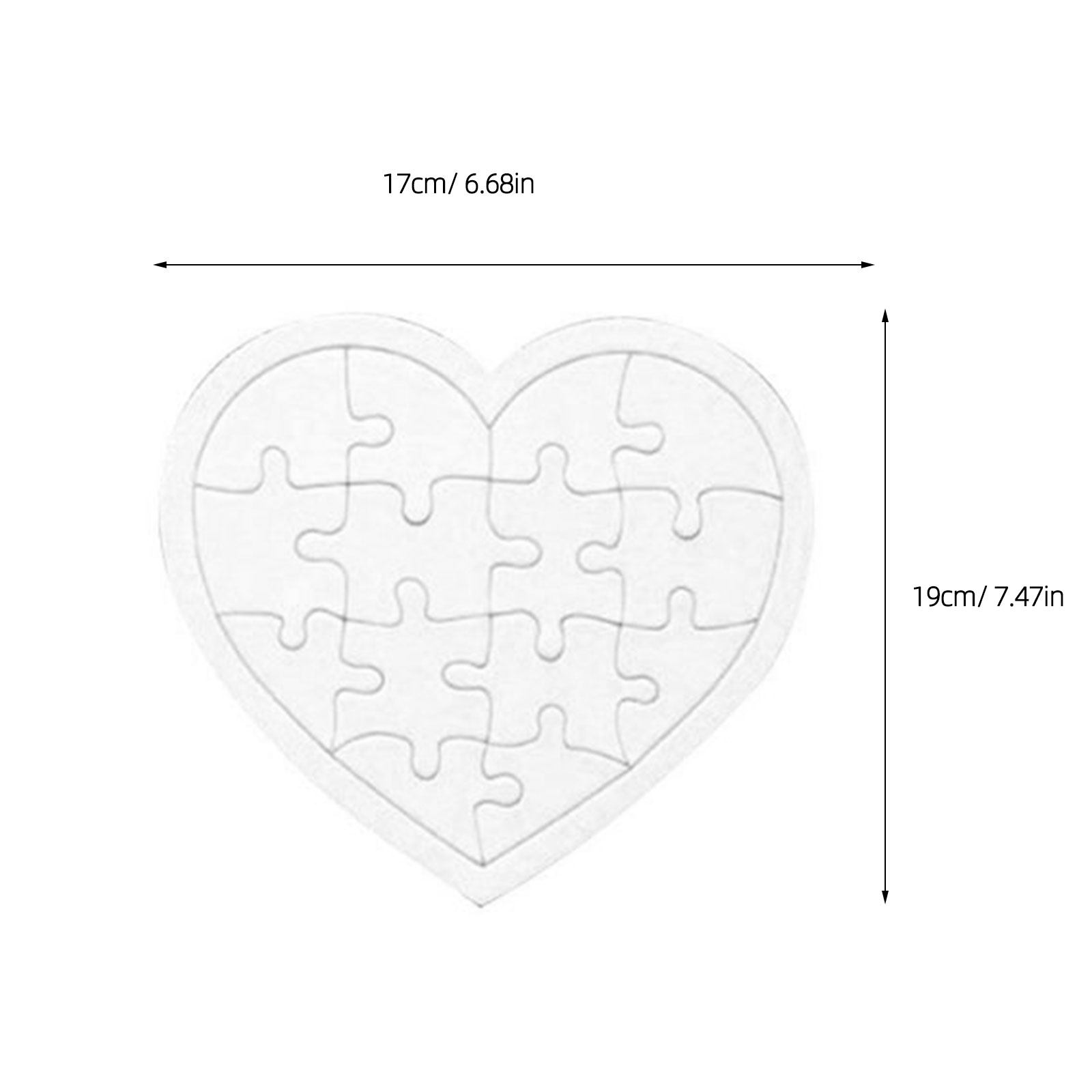 4 Adet Boş Yapboz Çocuklar İçi - Puzzle Blank White incelemesi ve fiyatı