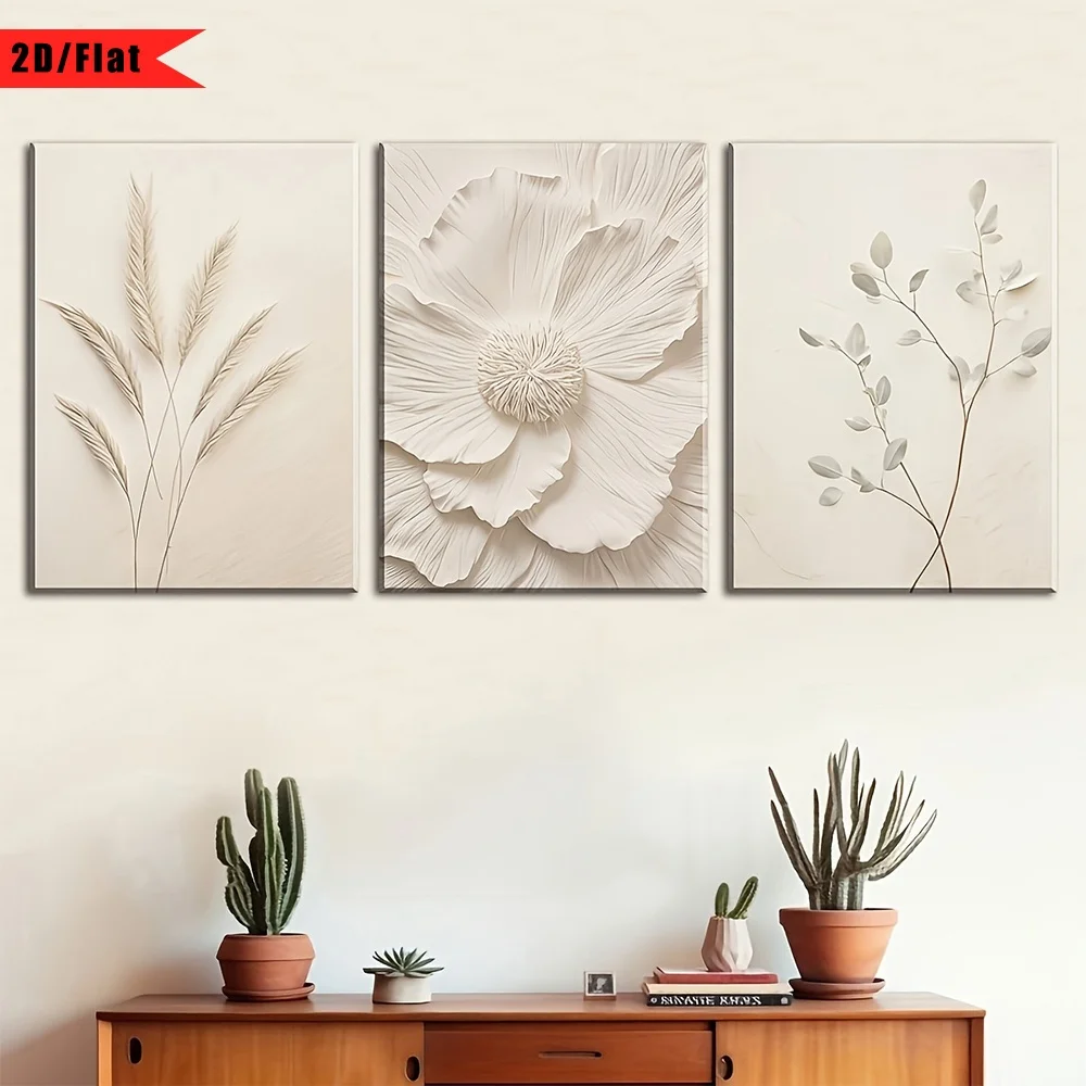 2D Düz, 3 adet, sarmaşık kanva - Canvas Wrap Ready incelemesi ve fiyatı